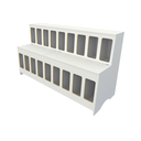 Ver imagem 4 de Expositor Dispenser de Ração Pet Box 18 com Vidro Mdf - Branco - Cód.518