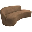 Ver imagem 1 de Sofá Curvo 03 Lugares 210cm Eron Braço Direito Linho Camel - Nexta Casa