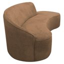 Ver imagem 5 de Sofá Curvo 03 Lugares 210cm Eron Braço Direito Linho Camel - Nexta Casa