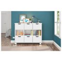 Ver imagem 2 de Nicho Organizador 6 Gavetas Branco Brilho - Qmovi