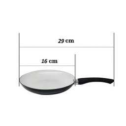 Frigideira Antiaderente Cerâmica 16cm Sem tampa Preto - 5