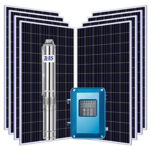 Kit Bomba Submersa Solar 1500W Até 60m ou 126.400L/dia