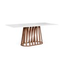 Ver imagem 1 de Mesa de Jantar Retangular 8 Lugares 200x90cm Gabi Branco/Noronha - Straub Web