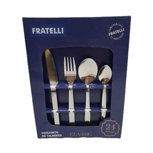 Conjunto de Talheres Inox Classic 24 Peças Fratelli