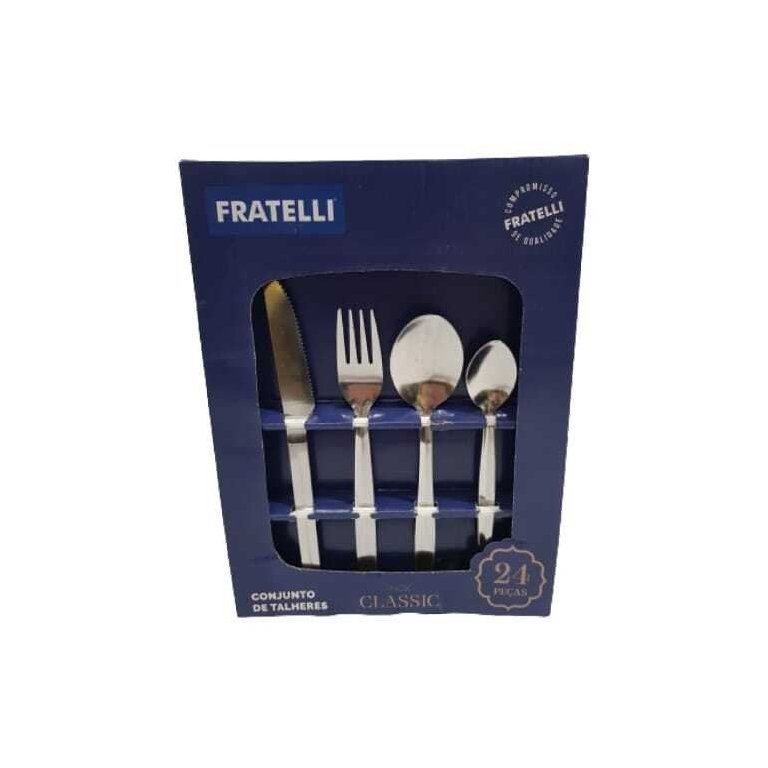 Conjunto de Talheres Inox Classic 24 Peças Fratelli Conjunto de Talheres Inox Classic 24 Peças Fratelli