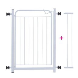Grade de Porta Portão Branco Pet 69x68 + Extensor 10cm - 1