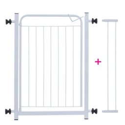 Grade de Porta Portão Branco Pet 69x68 + Extensor 10cm - 2