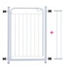 Grade de Porta Portão Branco Pet 69x68 + Extensor 10cm - 2