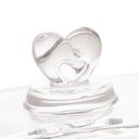 Ver imagem 2 de Manteigueira de Cristal Com Tampa Coração Transparente Lyor
