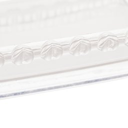 Manteigueira de Cristal Com Tampa Coração Transparente Lyor - 5