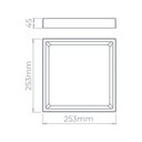 Ver imagem 4 de Painel de Led Stella Quadrado Deep de Sobrepor Recuado 22w Bivolt Branco 3000k Luz Neutra