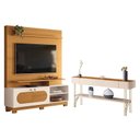 Ver imagem 1 de Estante Home Theater Axis Cinamomo Off White com Aparador Vivant Off White Cinamomo - Hb Móveis