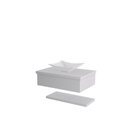 Ver imagem 1 de Conjunto Bancada C-cuba L30 e Prateleira Metrópole 605 Perffect Acetinado Branco Chess