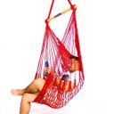 Ver imagem 2 de Rede Cadeira Trançada Vermelho