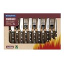 Ver imagem 3 de Jogo Talheres Jumbo Churrasco Inox Castanho 12pç 21198976