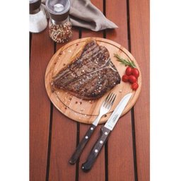 Jogo Talheres Jumbo Churrasco Inox Castanho 12pç 21198976 - 2
