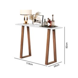 Aparador Hall Entrada Imperial Moderno 119cm Branco - 3 Aparador Hall Entrada Imperial Moderno 119cm Branco - 3