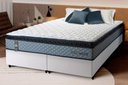 Ver imagem 1 de Conjunto Cama Box Espuma Chicago Cinza Queen 158x198x57