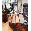 Ver imagem 7 de Mesa de Canto e Apoio de Sofá Pés Palito Retro Espelhada Ônix - Demoglass