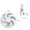 Ventilador Parede 50cm 200W Industrial Turbo Turbão 6 Pás Bivolt 110V 220V Branco Vitalex - 3