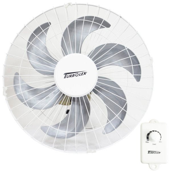 Ventilador Parede 50cm 200W Industrial Turbo Turbão 6 Pás Bivolt 110V 220V Branco Vitalex - 2