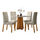 Ver imagem 2 de Mesa de Jantar 4 Lugares Anitta/mariah Ype/off White/ja01 - New Ceval