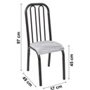 Ver imagem 2 de Conjunto de Mesa com 6 Cadeiras Ciplafe Granito Craquelado