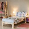 Cama Turca Solteiro em Madeira Maciça Pinus Natural - 1