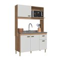 Ver imagem 1 de Kit de Cozinha para Forno Micro-ondas com 4 Portas Castani e Off White