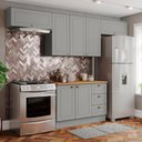 Ver imagem 2 de Cozinha Modulada 5 Pecas 280cm Americana Cinza Nature Henn