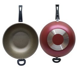 Panela Wok Frigideira Alta Nº32 C/tampa Vidro Antiaderente - 7 Panela Wok Frigideira Alta Nº32 C/tampa Vidro Antiaderente - 7