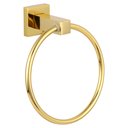 Ver imagem 2 de Porta Toalha Rosto Mão Gold Dourado Brilhante Argola Banheiro Metal Luxo