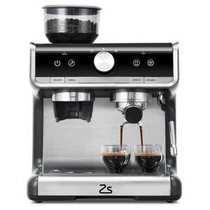 Takywep Máquina de Espresso 20 Bar Cinza com Moedor e Vaporizador