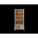 Ver imagem 3 de Cristaleira 2 Portas C/ Prateleiras para Vinhos e Taças Luna Off-white/cedro