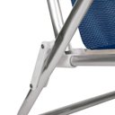 Ver imagem 7 de Cadeira Reclinável Alumínio 8 Posições Azul Marinho