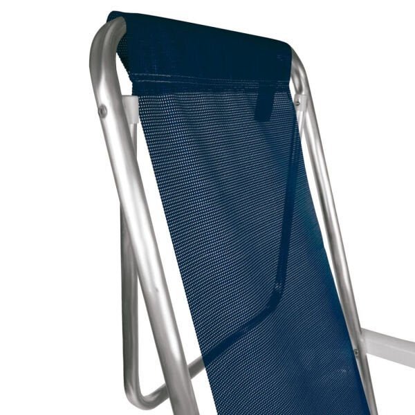 Cadeira Reclinável Alumínio 8 Posições Azul Marinho - 6