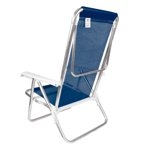 Cadeira Reclinável Alumínio 8 Posições Azul Marinho - 2