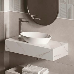 Bancada para Banheiro em Porcelanato 80x35