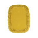 Ver imagem 4 de Cesto Trançado Retangular Alto Grande Mostarda