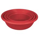 Ver imagem 2 de Conjunto Peneira Sem Cabo 4 Peças Vermelho