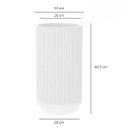 Ver imagem 3 de Vaso Fringe Cilíndrico 33 (37,5) Off-white Japi