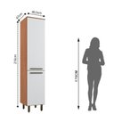 Ver imagem 6 de Cozinha Compacta 5 Peças 7 Portas 4 Gavetas Evolution Plus Branco/Freijó/Off-White