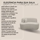 Ver imagem 6 de Sofá Minimalista Orgânico 2 Lugares Sala Bouclé:bouclé Verde