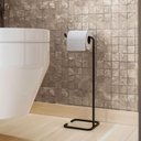 Ver imagem 2 de Papeleira Porta Papel Higiênico Eleganza Metal Preto - Pallazio