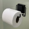 Porta Papel Higiênico com Fixação por Sucção Arthi - Preta - 5