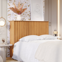 Ver imagem 6 de Cabeceira 1,60 Cama Casal Queen Painel Ripado Mdf Box Cores:nature