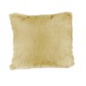 Kit 4 capas de almofada 45x45 bege pelo sintético - 1