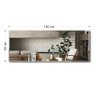 Espelho Grande Lapidado com Bisotê Retangular Decorativo 140x60cm - 3