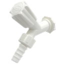 Ver imagem 1 de 12 Unidades Torneira para Jardim Cor Branco Bitola 1/2'' e 3/4'' Durín