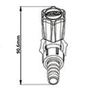 Ver imagem 5 de 12 Unidades Torneira para Jardim Cor Branco Bitola 1/2'' e 3/4'' Durín